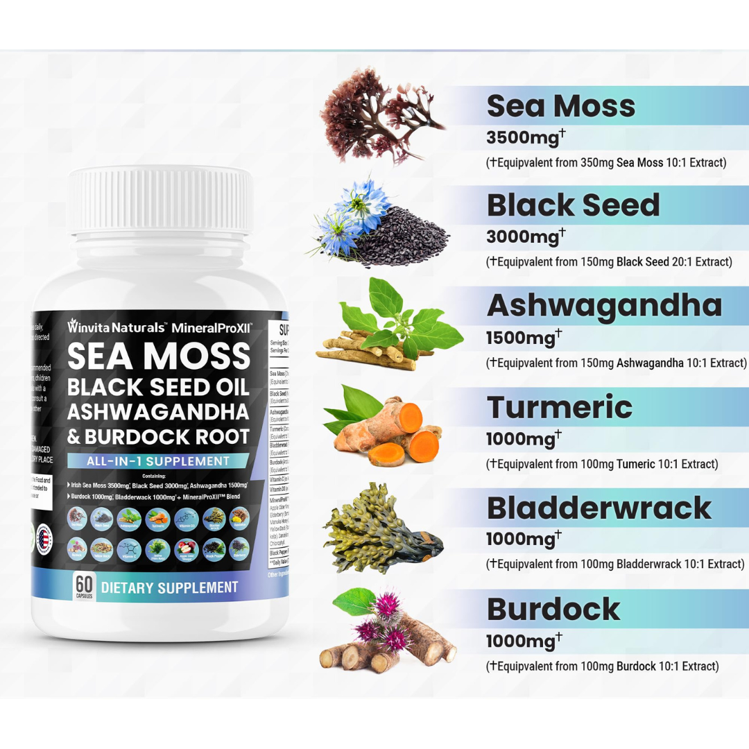 Ultimate Sea Moss & Herbal Complex with Enhanced Vitamins – Natura